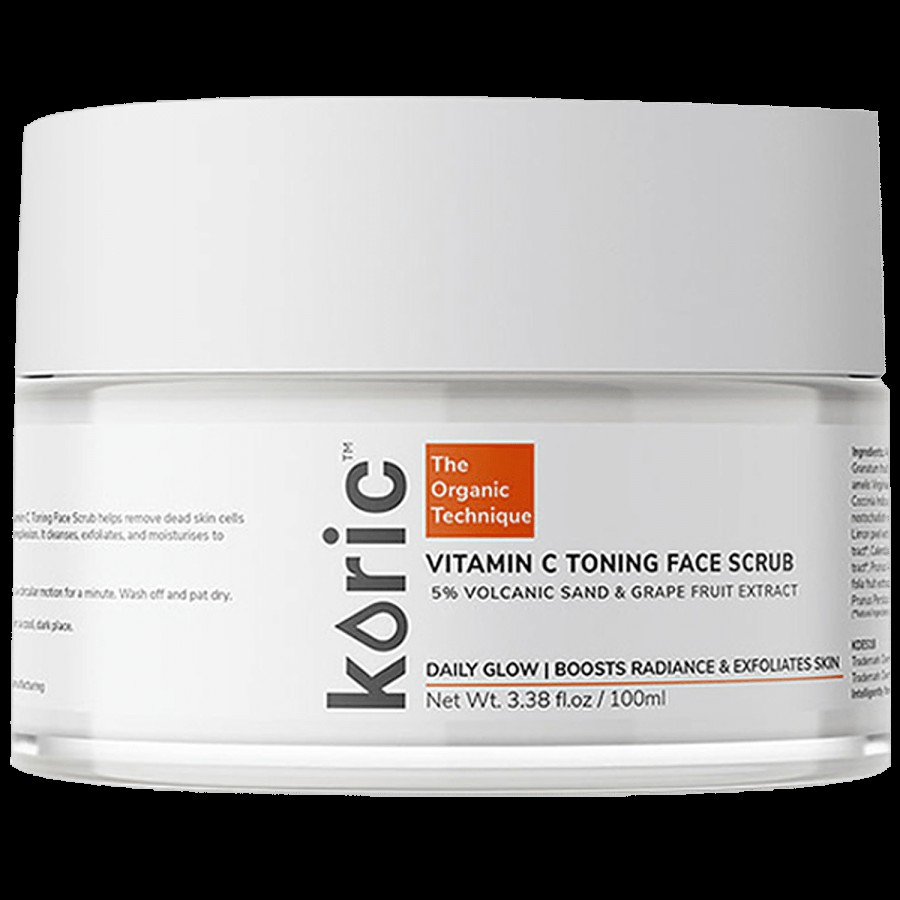 Koric Daily Glow Vitamin C Toning Face Scrub pH 4.6 - Bright & Radiant Complexion