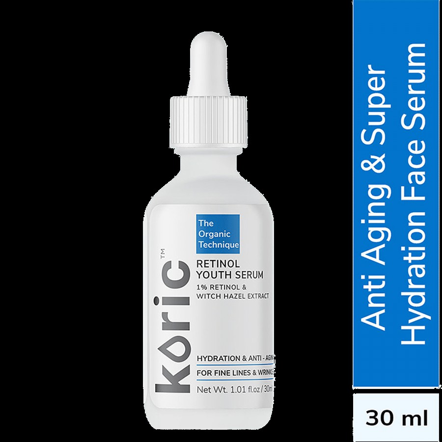 Koric Hydration & Anti-Aging Retinol Youth Serum pH 5.5 - Reduces Hyperpigmentation & Age Spots