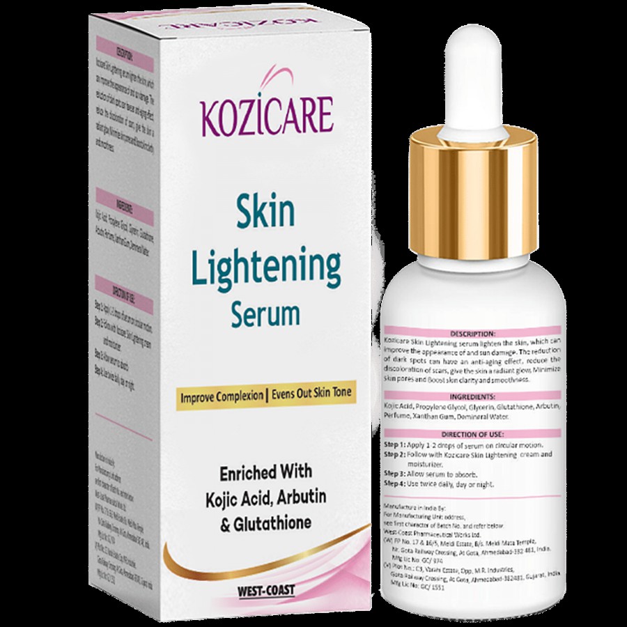 Kozicare Skin Lightening Serum Enriched With Kojic Acid