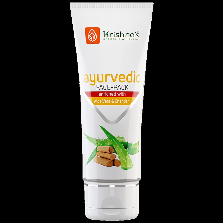 Krishnas Ayurvedic Face Pack - For Glowing Skin