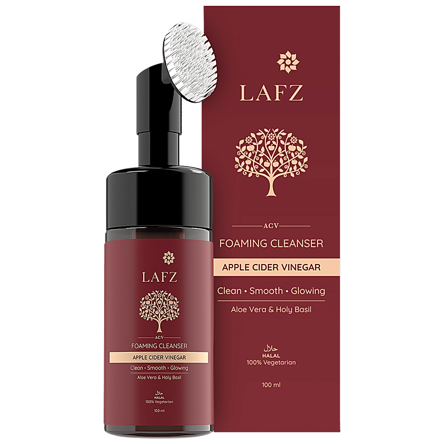 LAFZ Apple Cider Vinegar Foaming Cleanser - With Built-In Brush