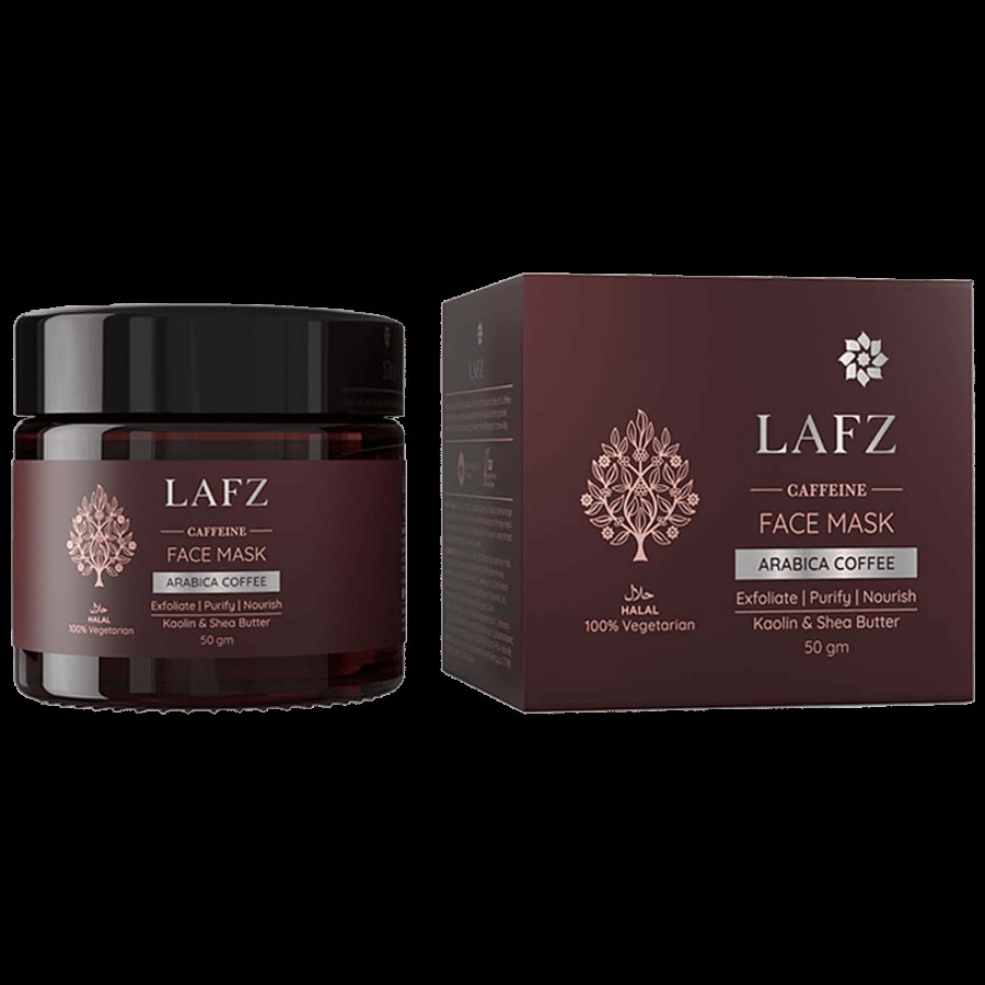 LAFZ Caffeine Face Mask - Enriched With Arabica Coffee