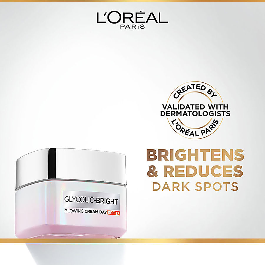 L'OREAL PARIS Glycolic Bright Glowing Day Cream - SPF 17