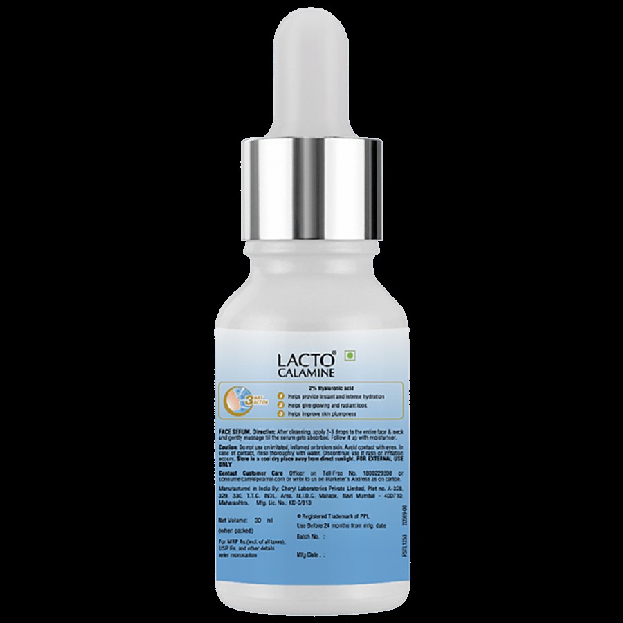 Lacto Calamine Face Serum - 2% Hyaluronic Acid