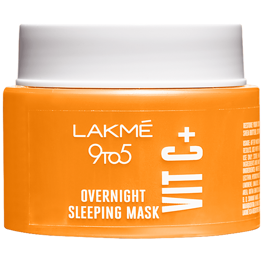 Lakme 9To5 Vit C+ Overnight Sleeping Mask - Restores Skin Glow