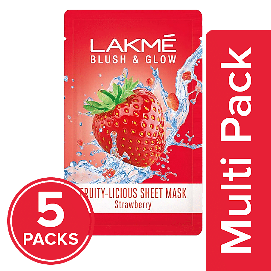 Lakme Blush & Glow Strawberry Sheet Mask