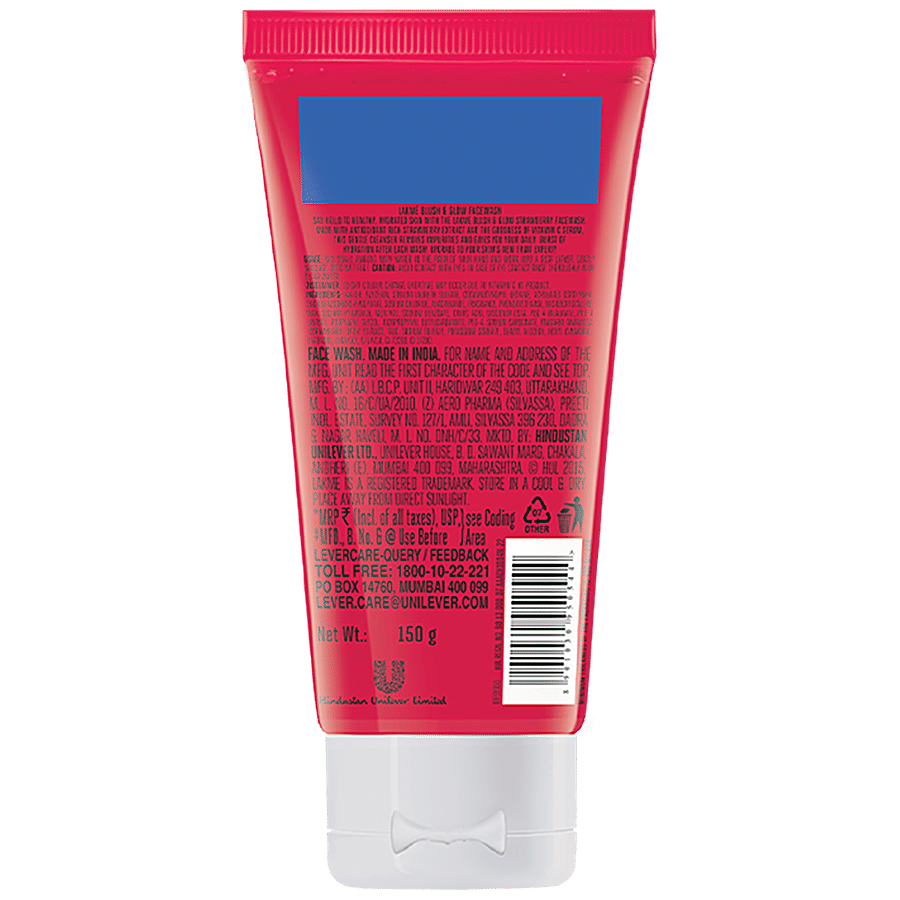 Lakme Lakme Blush & Glow Strawberry Freshness Gel Face Wash With Strawberry Extracts