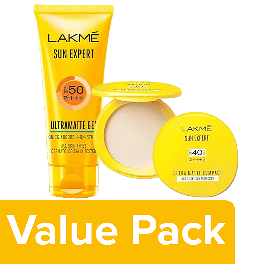 Lakme Lakme Sun Expert SPF 50 Gel 100 ml + Lakme Lakme Sun Expert Ultra Matte SPF