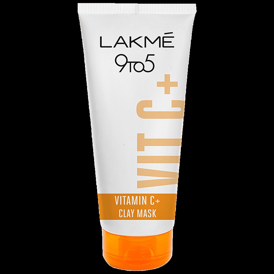 Lakme 9To5 Vitamin C+ Clay Mask - Brightens & Moisturizes Skin