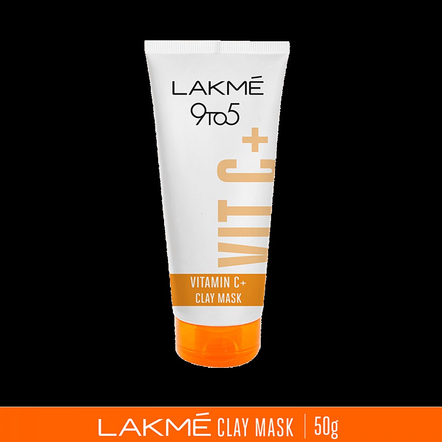 Lakme 9To5 Vitamin C+ Clay Mask - Brightens & Moisturizes Skin