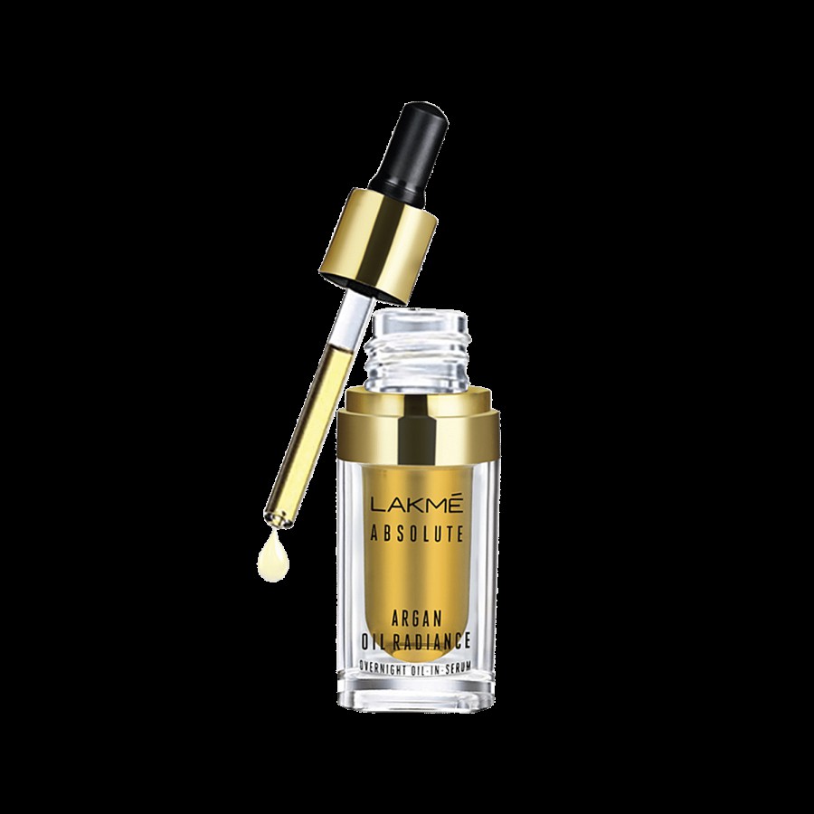 Lakme Absolute Argan Oil Radiance - Overnight Oil-In-Serum