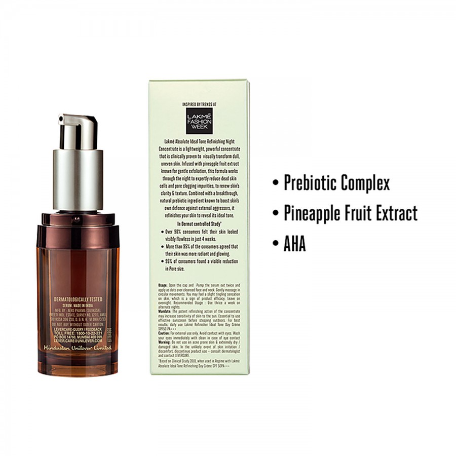 Lakme Absolute Ideal Tone Refinishing Night Concentrate