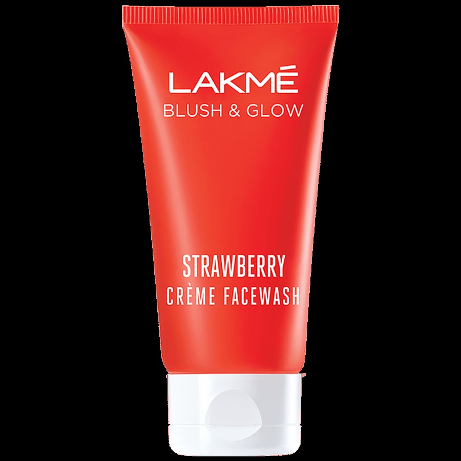 Lakme Blush & Glow Cream Face Wash - With Strawberry Extracts