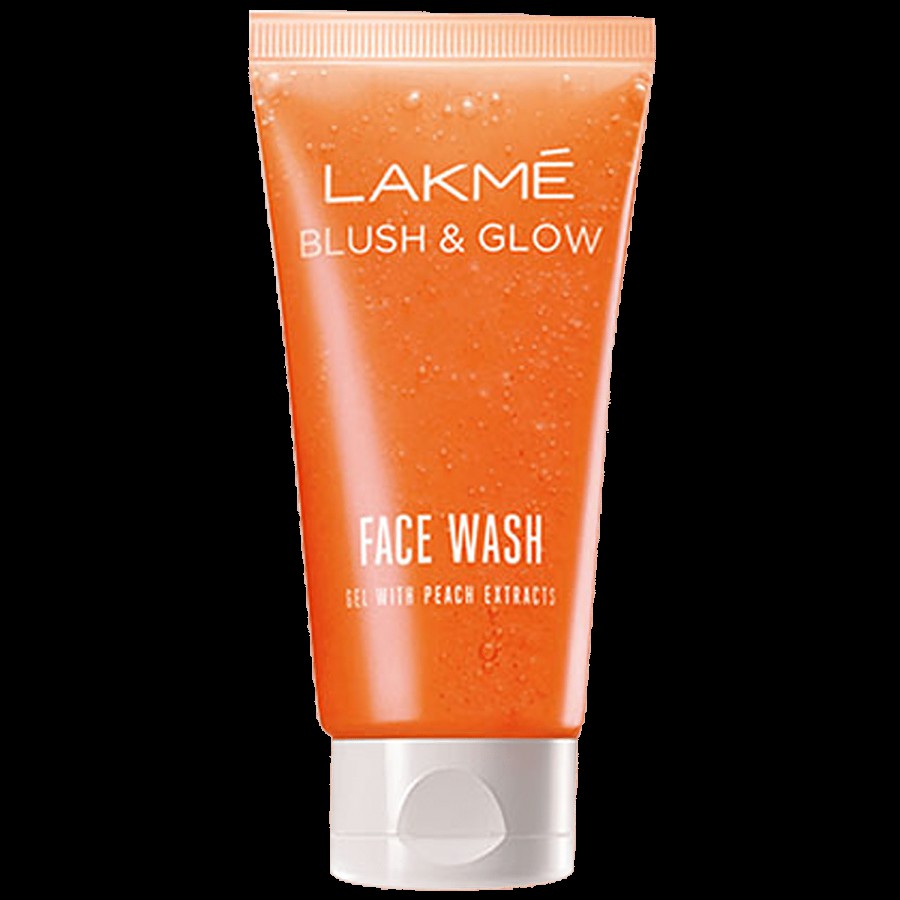 Lakme Blush & Glow Gel Face Wash - With Peach Extracts