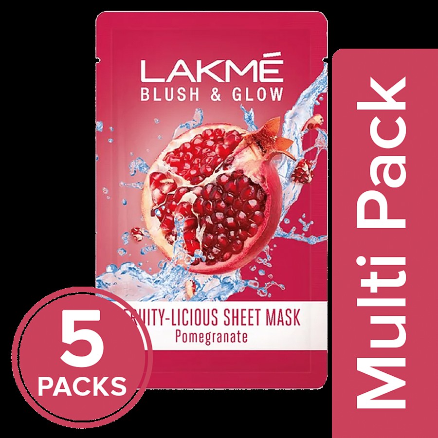 Lakme Blush & Glow Pomegranate Sheet Mask