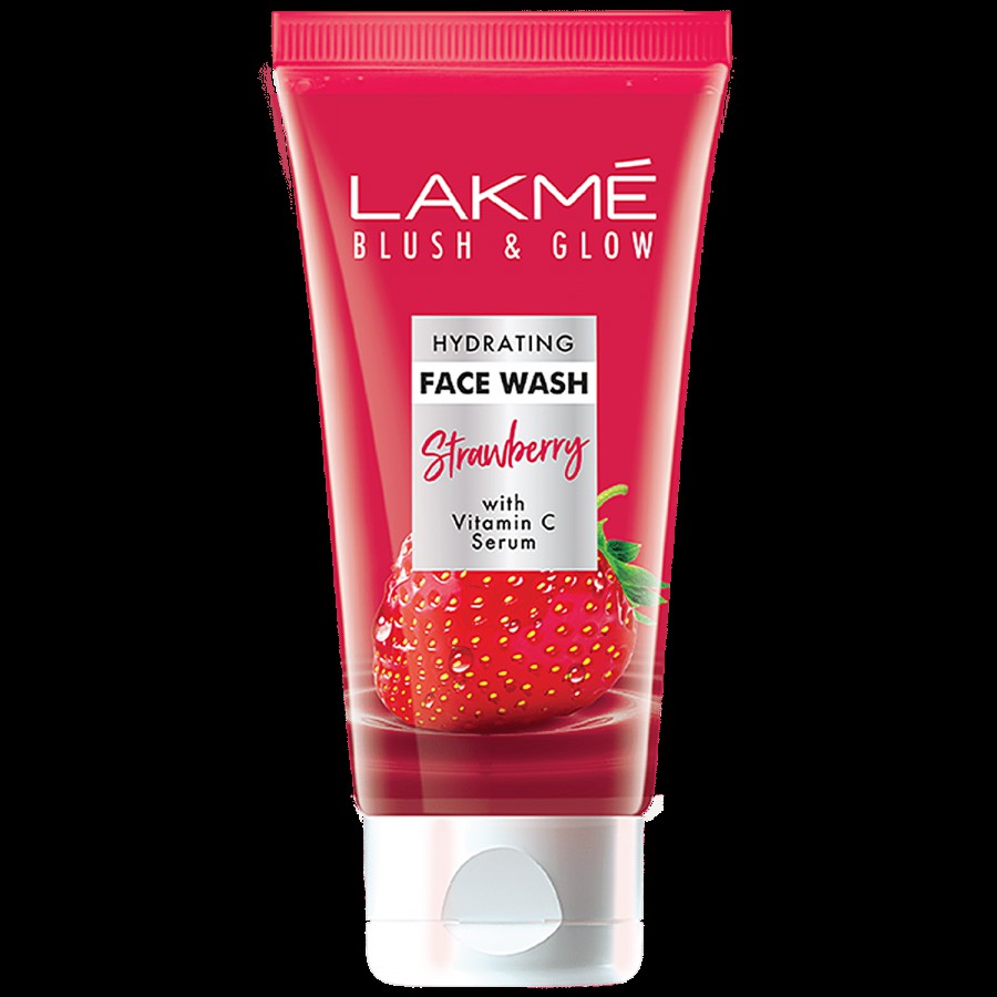 Lakme Blush & Glow Strawberry Freshness Gel Face Wash With Strawberry Extracts