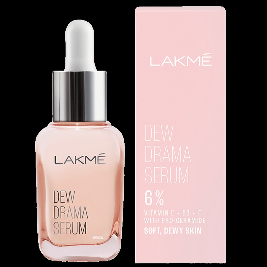 Lakme Dew Drama Serum - 6% Vit E + B3 + F With Pro Ceramide