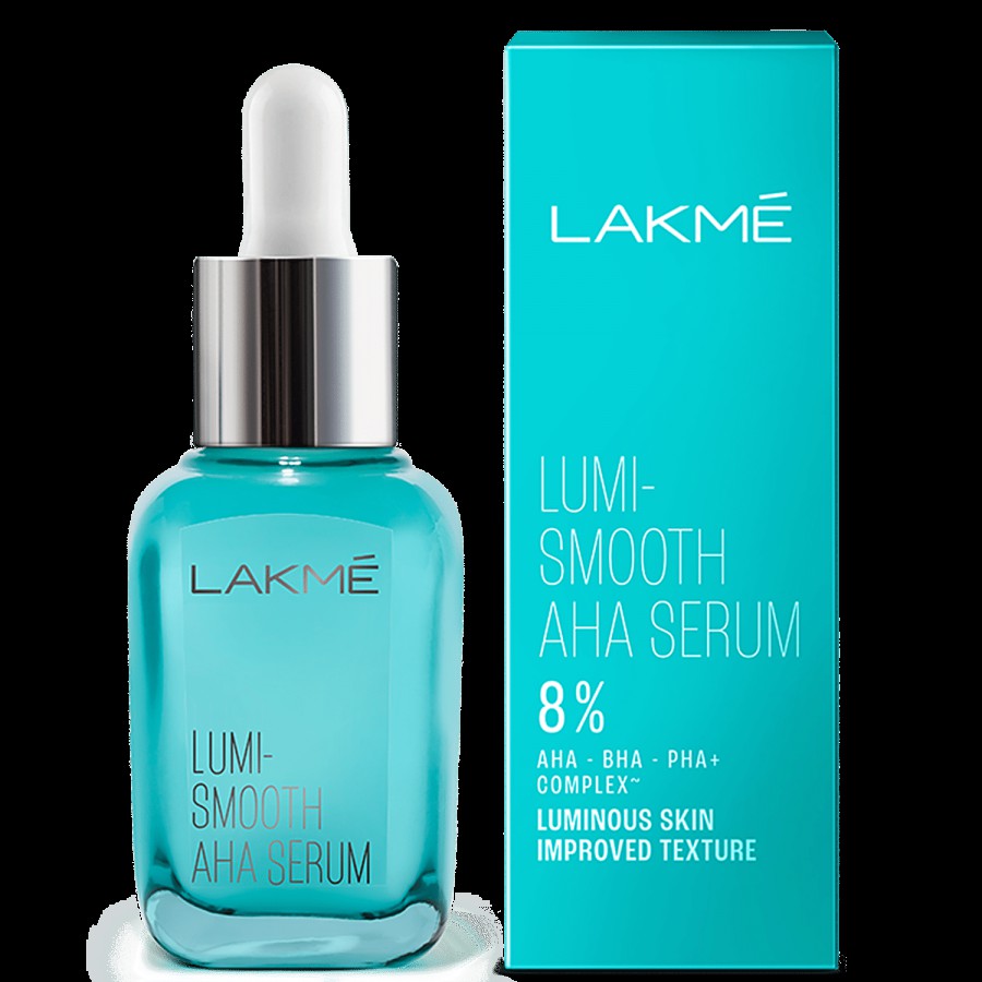 Lakme Lumi Smooth 8% AHA+ Serum - With BHA + PHA Complex