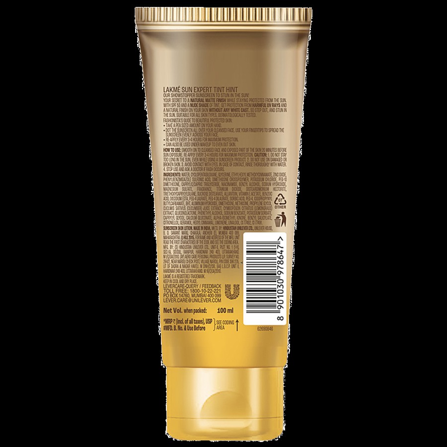 Lakme Sun Expert Tinted Sunscreen - SPF 50