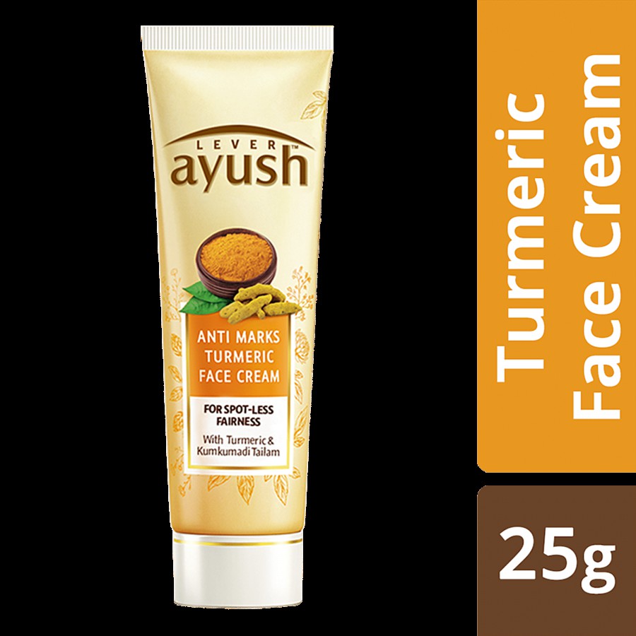 Lever Ayush Anti-Marks Natural Ayurvedic Turmeric Face Cream