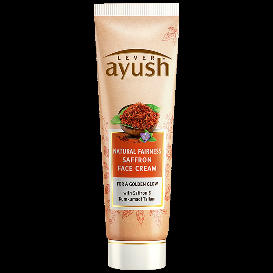 Lever Ayush Natural Fairness Natural Ayurvedic Saffron Face Cream