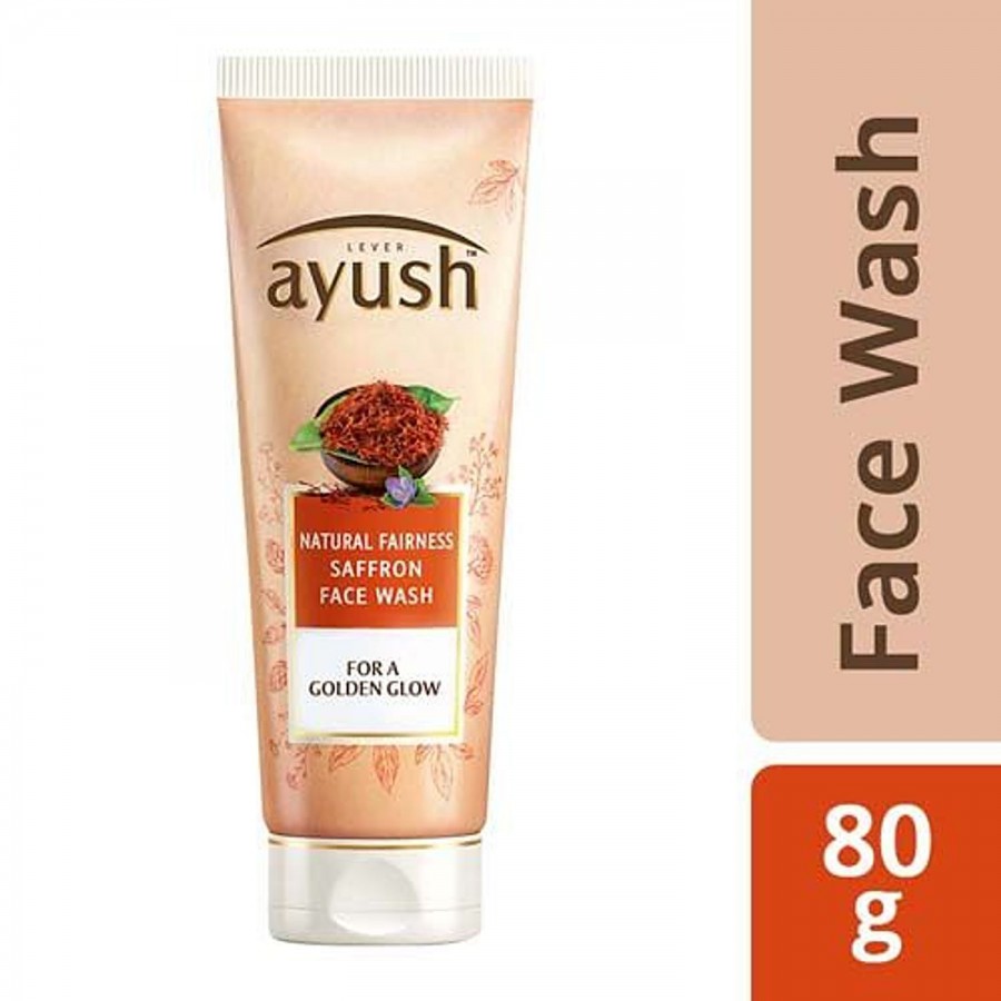 Lever Ayush Natural Fairness Natural Ayurvedic Saffron Face Wash