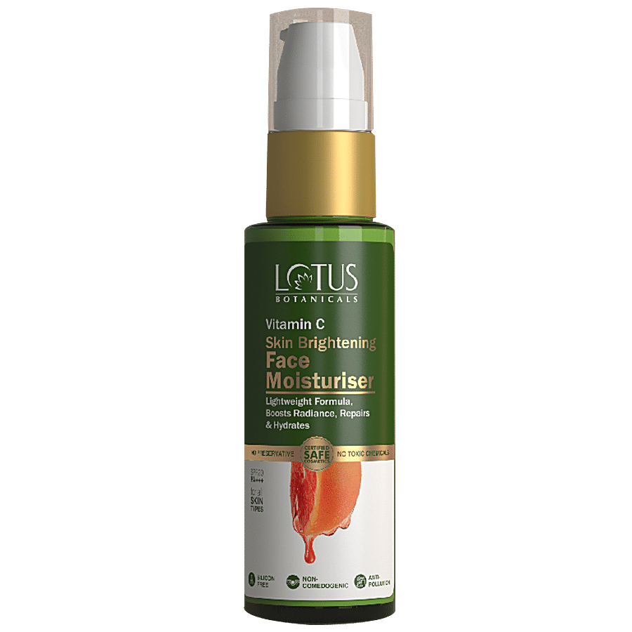 Lotus Botanicals Vitamin C Skin Brightening Face Moisturiser - Light Weight Formula