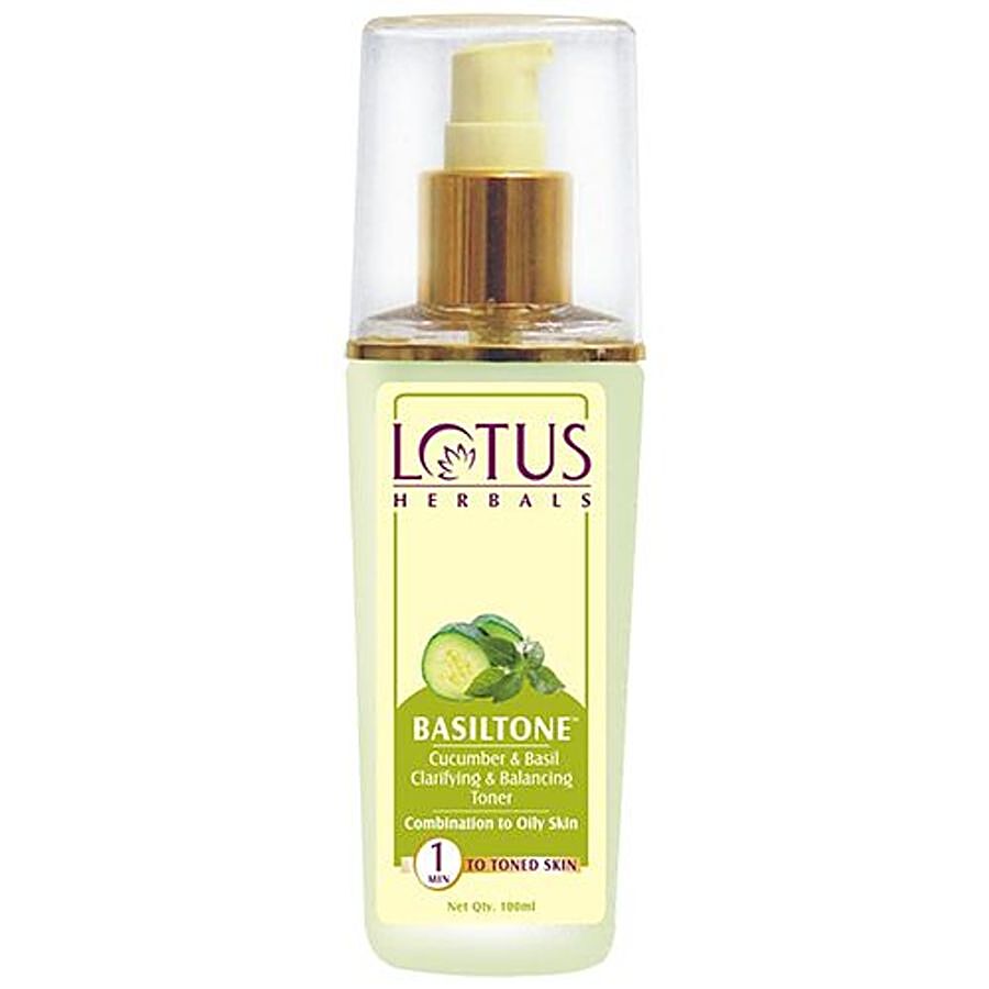 Lotus Herbals Basiltone Cucumber & Basil Clarifying & Balancing Toner