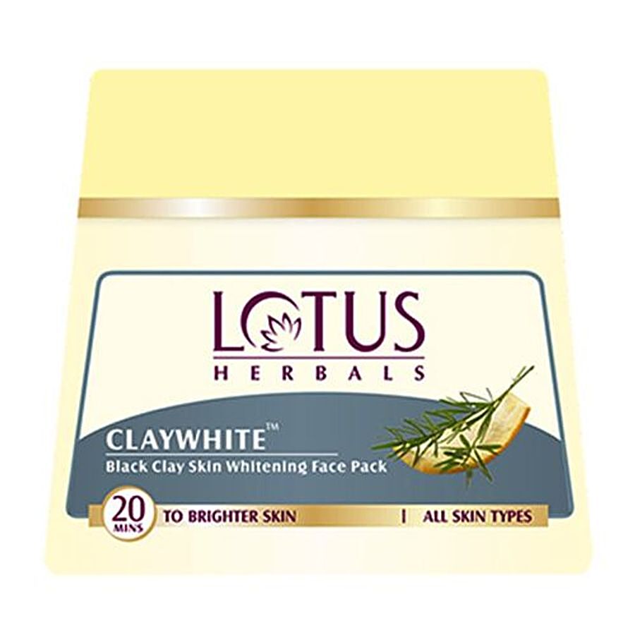 Lotus Herbals Claywhite Black Clay Skin Whitening Face Pack