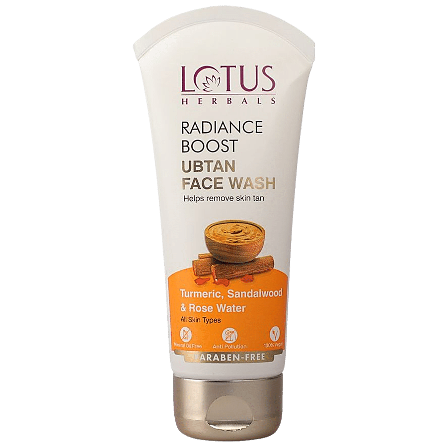 Lotus Herbals Radiance Boost Ubtan Face Wash - Turmeric