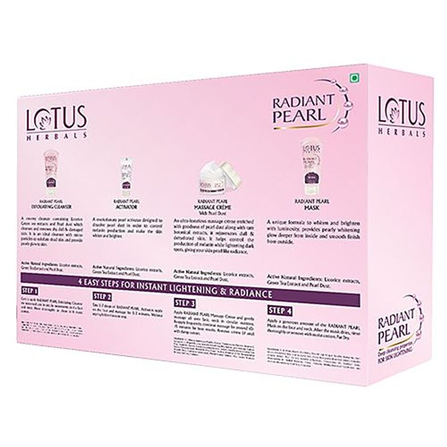 Lotus Herbals Radiant Pearl Cellular Lightening Facial Kit