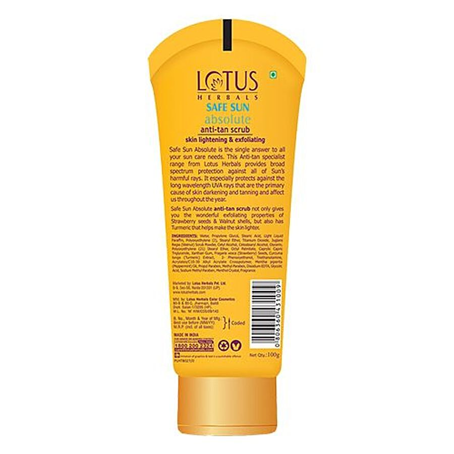 Lotus Herbals Safe Sun Absolute Anti-Tan Scrub