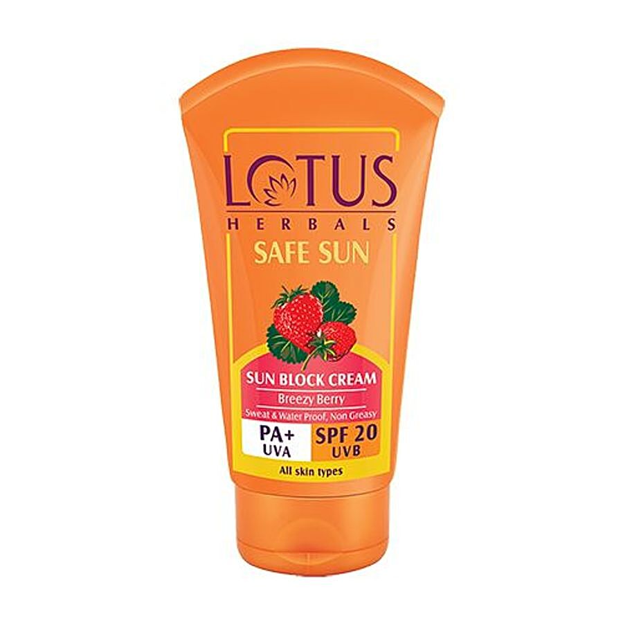 Lotus Herbals Safe Sun Sun Block Cream PA+ - SPF 20