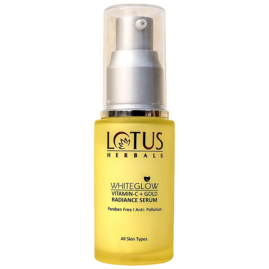 Lotus Herbals WhiteGlow Vitamin C + Gold Radiance Serum - Anti-Pollution