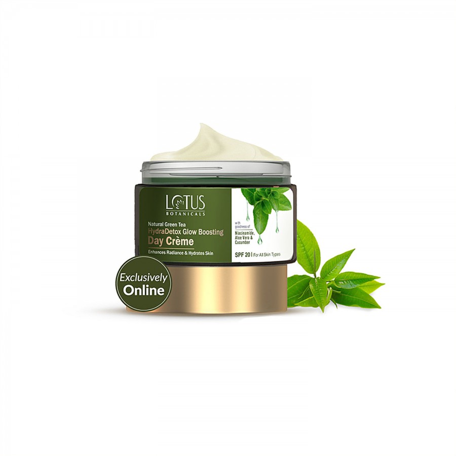 Lotus Botanicals Natural Green Tea HydraDetox Glow Boosting Day Cream - SPF 20