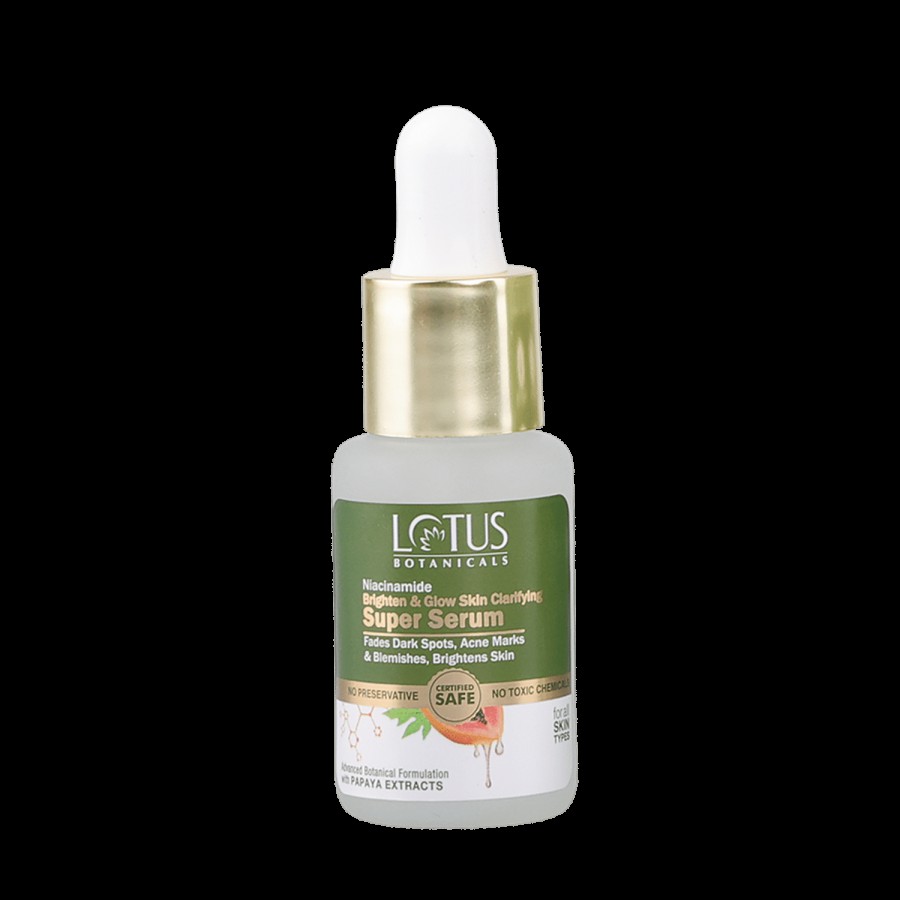 Lotus Botanicals Niacinamide Brighten & Glow Skin Clarifying Super Serum