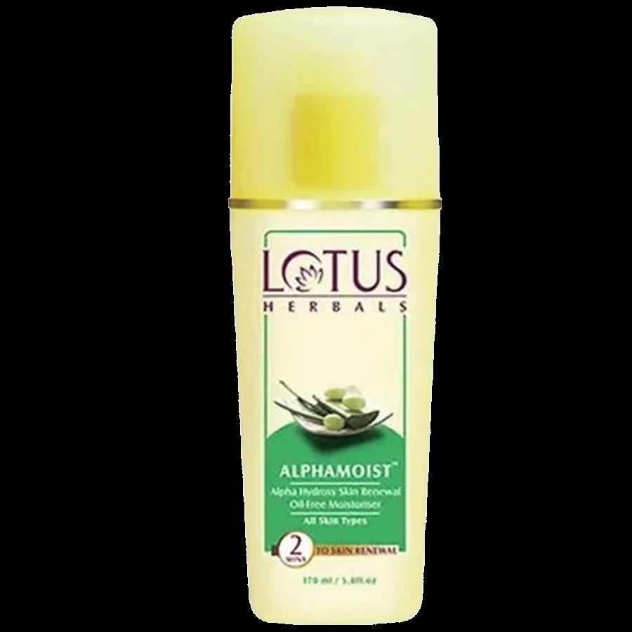 Lotus Herbals Alphamoist Alpha Hydroxy Skin Renewal Oil Free Moisturiser