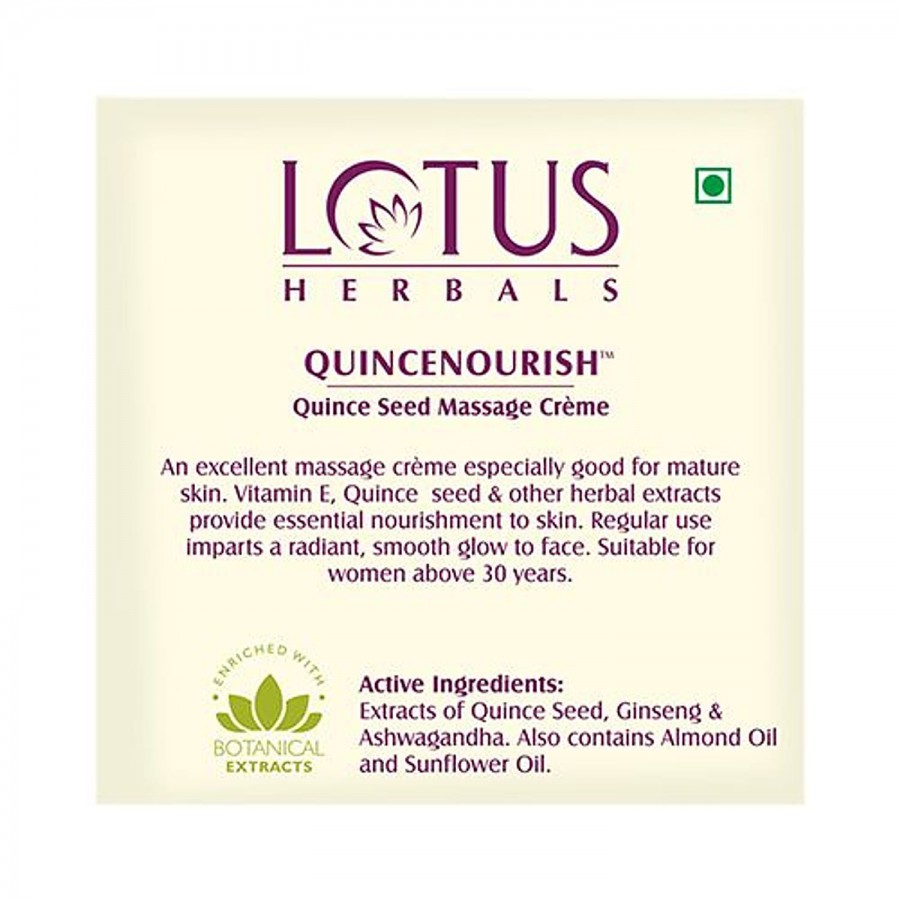 Lotus Herbals Quincenourish Quince Seed Massage Creme