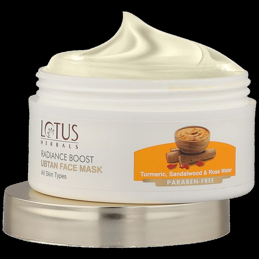 Lotus Herbals Radiance Boost Ubtan Face Mask - Turmeric