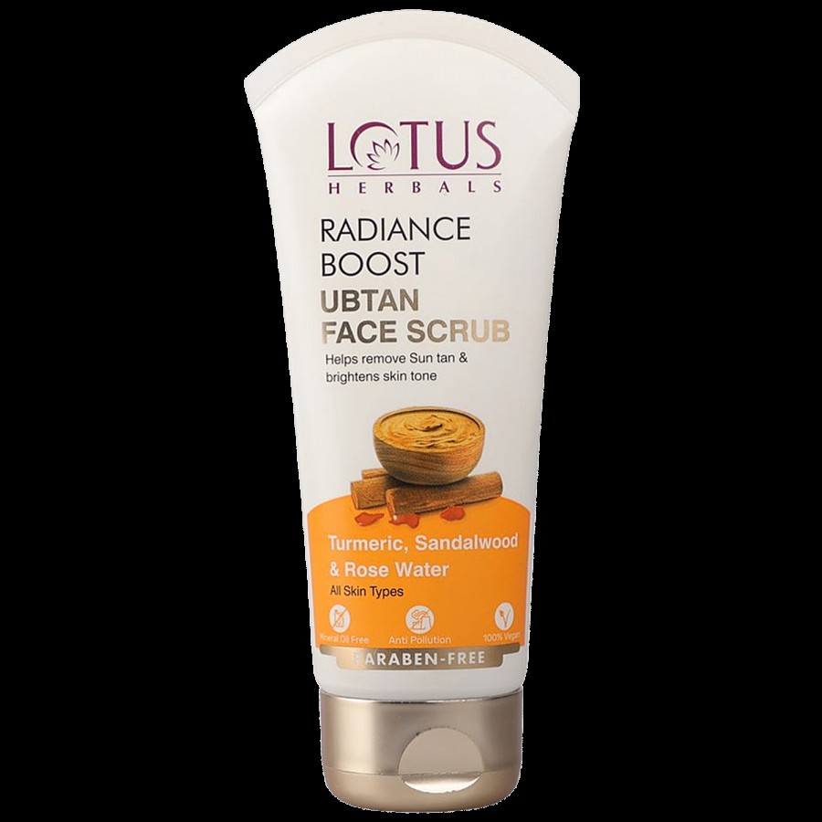 Lotus Herbals Radiance Boost Ubtan Face Scrub - Turmeric