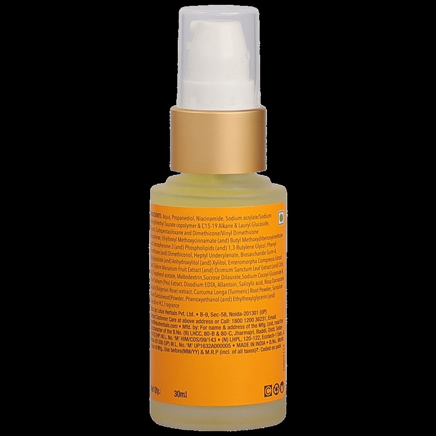 Lotus Herbals Radiance Boost Ubtan Face Serum - SPF 20