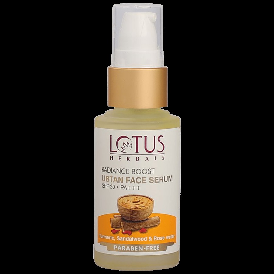 Lotus Herbals Radiance Boost Ubtan Face Serum - SPF 20