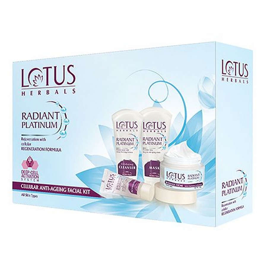 Lotus Herbals Radiant Platinum Cellular Anti-Ageing Facial Kit