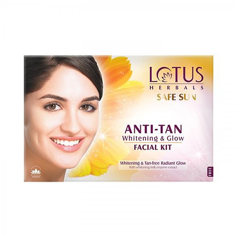 Lotus Herbals Safe Sun Anti-Tan Whitening & Glow Facial Kit