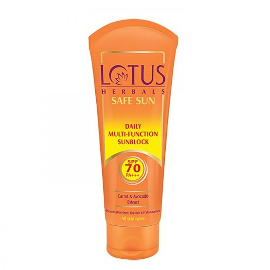 Lotus Herbals Safe Sun Daily Multi-Function Sun Block PA+++ - SPF 70