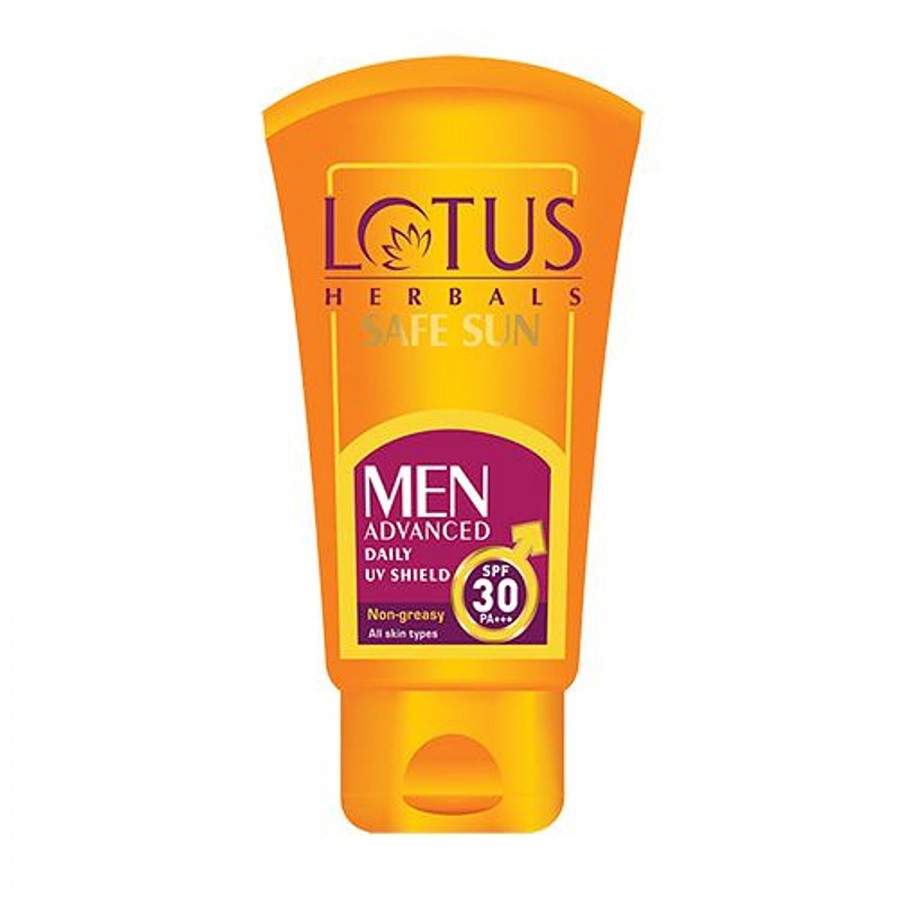 Lotus Herbals Safe Sun Men Advanced Daily UV Shield PA+++ - SPF 30