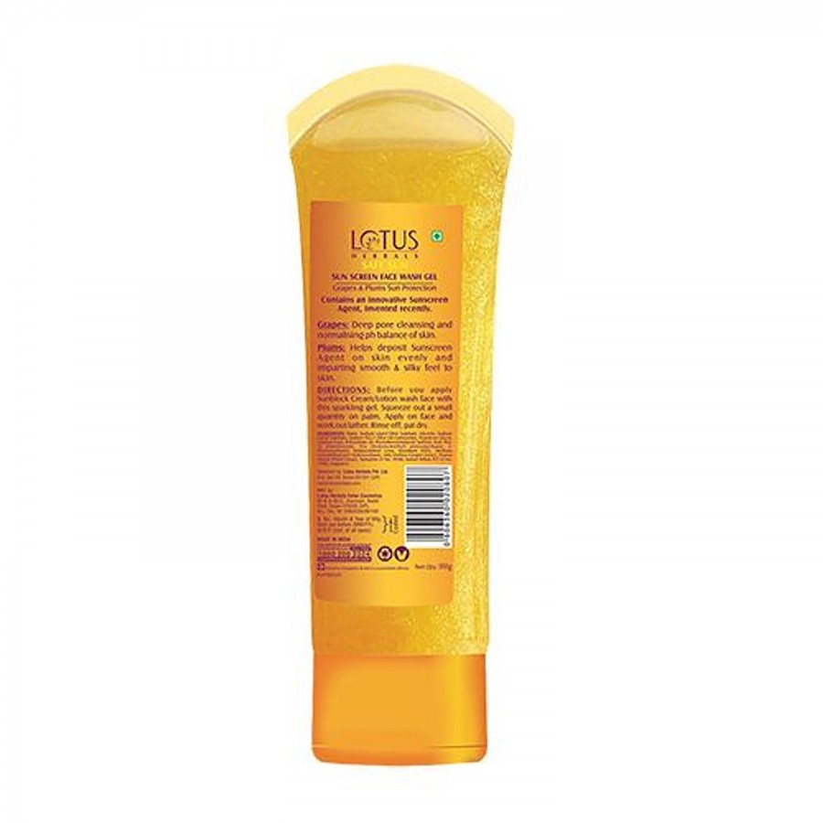 Lotus Herbals Safe Sun Sunscreen Face Wash Gel