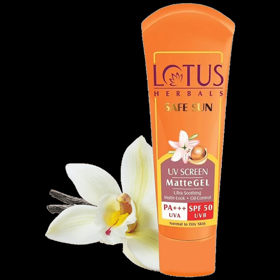 Lotus Herbals Safe Sun UV Screen Matte Gel - SPF 50