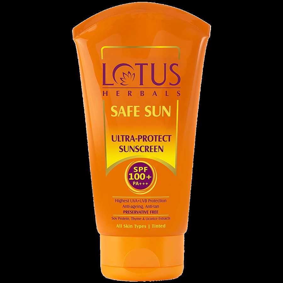 Lotus Herbals Safe Sun Ultra Protect Sunblock - SPF 100+