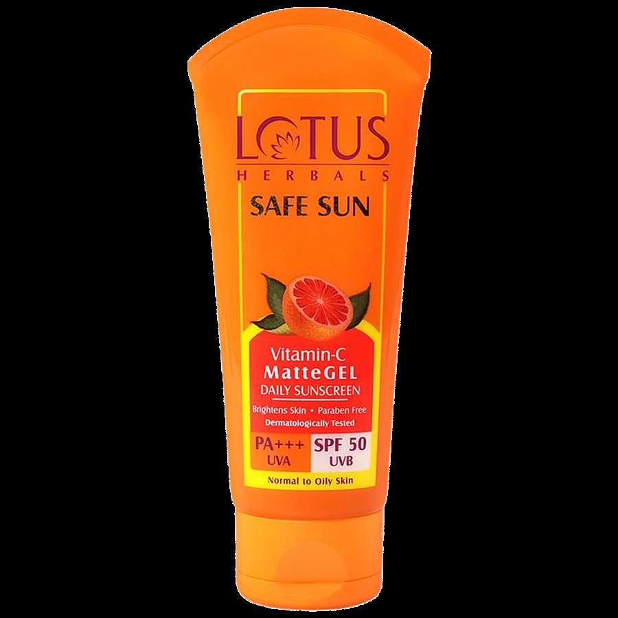 Lotus Herbals Safe Sun Vitamin C Matte Gel Daily Sunscreen - SPF 50